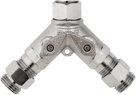 AMTC Hybridflo Single Hole Automatic Faucet System With Below Deck Mechanical Mixing Valve, Plug-In 6 Volt Ac Power Adapter And 4" Cover Plate