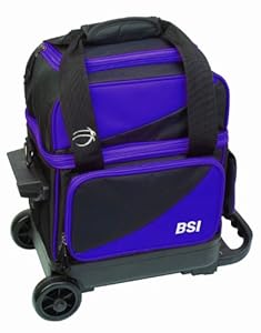 BSI Single Ball Roller Bowling Bag, Black/Purple