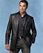 Alfani 3-Button Leather Blazer