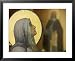 Iconography in Russian Orthodox Church, Kodiak Island, Alaska Religion & Philosophy Framed Art Poster Print by Brent Winebrenner, 31x25