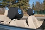 North Carolina Tar Heels - UNC Headrest Covers Set Of 2 - NCAA