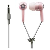 Sentry Rhinestone Flower Jewel Headphones - Pink (HOJ32)