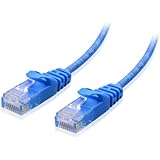 Cable Matters 5-Pack, Ultra Slim Cat6 Snagless Ethernet Patch Cable in Blue 3 Feet
