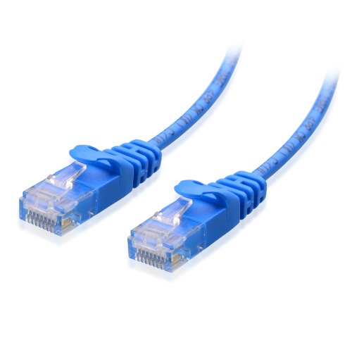 Cable Matters Cat6 Snagless Ethernet Patch Cable in Blue 20 Feet - Ultra Slim Series