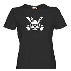 IDIVE dive tauchen taucher Girlie-Shirt