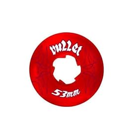 Bullet Wheels 53Mm Pinstripe Clear Red Bullet (Set Of 4)