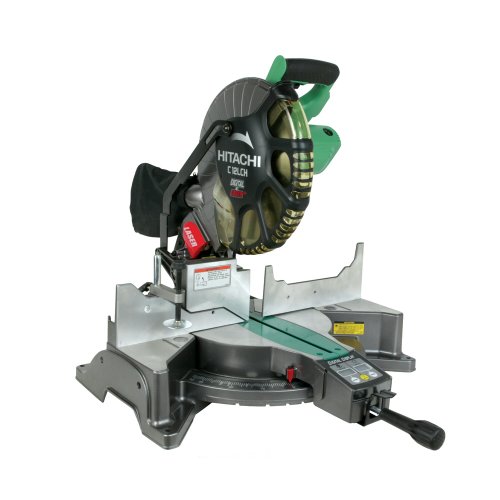 Hitachi C12LCH 15 Amp 12-Inch Compound Miter Saw with Laser and Miter Bevel Digital Display