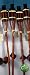 4 pack Garden Bamboo Torches / Flares / Oil burners 150 Cms (5ft) Teak Colour