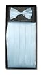 SILK Cumberbund & BowTie BABY BLUE Men's Cummerbund & Bow Tie Set
