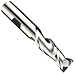 Niagara Cutter A208 High-Speed Steel End Mill, Aluminum Cutting, High Helix, Uncoated (Bright), 2 Flutes, Square End