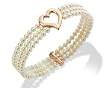 Clogau Gold 9ct Rose Gold & Freshwater Pearl Cariad Bracelet
