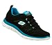 Skechers Women's Flex Appeal, Spring Fever Sneakers (US Women's 7 B (M), Black-Blue) Skechers Women's Flex Appeal, Spring Fever Sneakers (US Women's 7 B (M), Black-Blue)