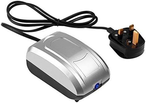 Waterproof LED Submersible Aquarium Light Round Fish Tank Bubble Lamps Air Pump (Uk Plug) Set38