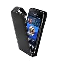 Sony Ericsson Xperia X12 Arc / Arc S Black Leather Flip Case Cover - By iTechCover