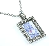 Officially Licensed Share Bear Care Bear Charm Necklace with Crystals