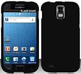Black Hard Snap On Case Cover Faceplate Protector for Samsung Hercules T989 Galaxy S2 T-Mobile