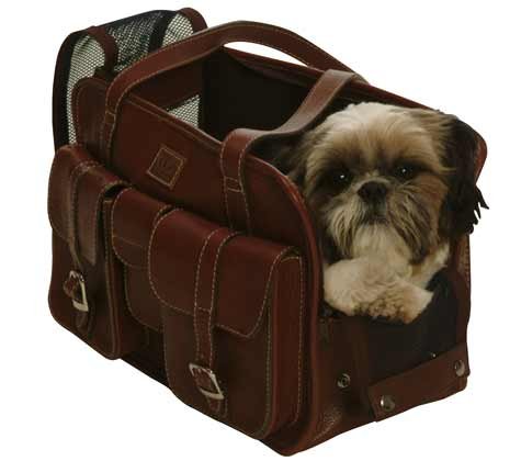 Genuine Leather Dog Carrier by Wouf Poof
