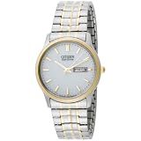 Citizen Men's BM8454-93A Eco-Drive Flexible Band Two-Tone Watch