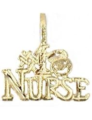 #1 Nurse Charm 14k Gold 18mm