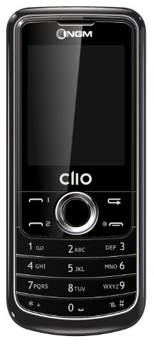 NGM Clio Handy (Ohne Branding, 5 cm (2 Zoll) Display, Dual-SIM, Kamera, MicroSD, MP3-Player, FM-Radio, Bluetooth) schwarz