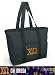 Chi O Tote Bag Black Deluxe Chi Omega - For Travel or Beach Best Unique Gift Ideas for Her, Women, or Ladies