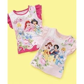 Disney Princess Little Girl Ruffle Sleeve Tee