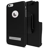 Seidio SURFACE with Metal Kickstand Case & Holster Combo for iPhone 6 Plus/6s Plus - Non-Retail Packaging - Black/Gray