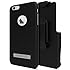 Seidio SURFACE with Metal Kickstand Case & Holster Combo for iPhone 6 Plus/6s Plus - Non-Retail Packaging - Black/Gray