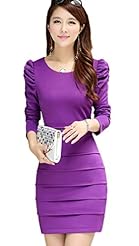 Material: Acrylic /Polyester 
Occasion: Club  Party Dress  
Shoulder: Puff Sleeves  
Skirt: Pencil Skirt 
Size Category: Adult 
