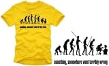 somthing, somewhere ...yellow/black T-Shirt S-XXL