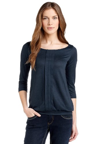 ESPRIT DE CORP Damen T-Shirt B01605, Gr. 40 (L), Blau (404 inky blue mel) Preisvergleich