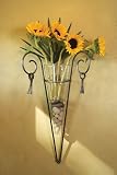 Cone Vase Wall Sconce with Wire Tassels