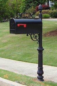 mailbox charleston system mailboxes numbers brass includes rural distinction