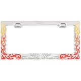 CHROME FLAME EXHAUST PLATE by Bell