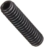 Black Oxide Alloy Steel Set Screw, Hex Socket Drive, Flat Point, #6-32, 3/8