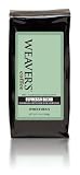 Weaver's Coffee and Tea Espresso Blend, Whole Bean, 12-Ounce Bags (Pack of 2)