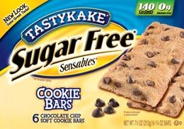 Tastykake Sugar Free Cookie Bar 6 Bars 2 Boxes 12 Bars Total