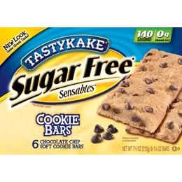 Tastykake Sugar Free Cookie Bar 6 Bars 2 Boxes 12 Bars Total