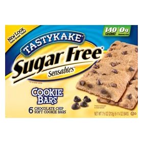 Tastykake Sugar Free Cookie Bar 6 Bars 2 Boxes 12 Bars Total