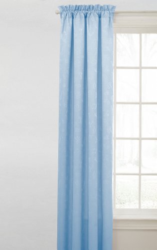 Eclipse Nursery Day At The Zoo Blackout Window Panel, 42-Inch By 84-Inch, Pale Blue