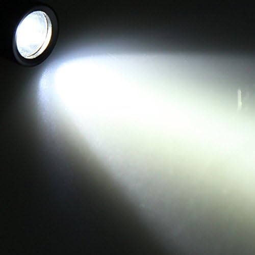 Hugsby 9cm Mini AAA CREE LED Flashlight Pocket Torch Light 120LM 1 Switch Mode black