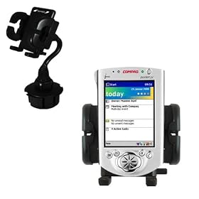 Click here to buy Compaq iPAQ h3635 Car Cup Holder - Gomadic Brand by Gomadic for the Compaq iPAQ h3635.