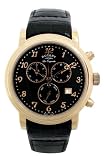 Rotary GS90022/19 Gents Chronograph Rose Gold Stainless Steel Watch with Leather Strap