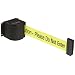Lavi 50-3015 Wall Mount Belt Unit with 18' Belt, Legend "Caution Please Do Not Enter", Black Case
