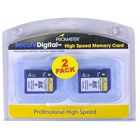 ProMaster SDHC 4GB 2Pack 4GB Class 6 SDHC Memory Cards