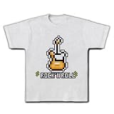 ファミコン風フェンダー（テレキャスター）テイスト Tシャツ(アッシュ) M ファミコン