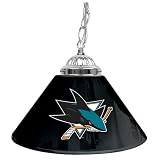 NHL San Jose Sharks 14-Inch Single Shade Bar Lamp, Black