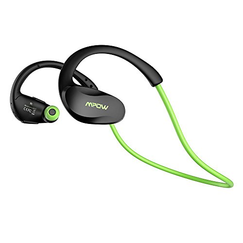 Mpow [Gen-2 Version] Cheetah Bluetooth Headphones V4.1 Nano-coating Sweatproof Sport Headphones for Running Gym Exercise Hands-free Calling-Green