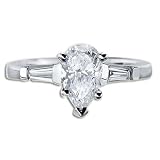 1.71 CT E/F VVS/VS2 CERTIFIED PEAR DIAMOND RING
