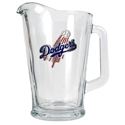 Los Angeles Dodgers MLB 60oz Glass Pitcher - Primary Logo by Great American Products